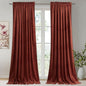 StangH Rust Velvet Curtains for Bedroom, Luxury Room Darkening Window Drapes Thermal Insulation Noise Reduction Door Panels for Dining Room/Nersury, W52 x L84, 2 Panels