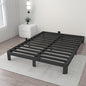 ITIMIDI 6 Inch King Bed Frame with Metal Gaskets, No Box Spring Needed, Heavy Duty Steel Support 3000 LBS, DIY Headboard, Easy Assembly, Anti-Slip Mattress Stopper, Round Corner Leg, Black