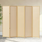5 Panel Room Divider and Extra Wide Folding Privacy Screen, 79" W x 67" H, Bamboo Room Divider for Room Separation.