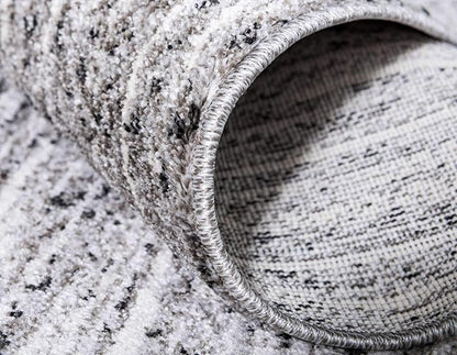 Unique Loom Del Mar Collection Area Rug - Jennifer (10' x 13' 1" Rectangle, Gray/ Black)