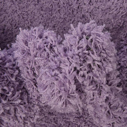 Unique Loom Solid Shag Collection Area Rug (7' 1" Round, Lilac)