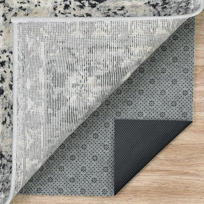 LINLA Dual Surface Felt+Rubber Non-Slip Rug Pad, 2'x8', 1/4" Thick, Strong Grip Cushioning Support Pad, Double-Side Anti-Skid, Safe for All Floor and Finishes, Extra Comfort