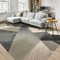 HOMFINE Washable Modern Area Rug - Geometry Style 6x9 Rugs for Living Room, Bedroom, Machine Washable Rug Soft Non Slip Non Shedding Area Rug - Green, 6'x9'