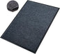 Front Door Mat,3'x10'Indoor Outdoor Door Mat,Heavy Duty Durable Welcome,Commercial Floor Mats Inside Outside Entrance, Waterproof All-Season, All-Weather Non Slip Backing Doormat for Entryway,Black