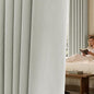 jinchan Chenille Blackout Curtains 84 Inches Long Light Grey Thermal Insulated Curtains for Bedroom Living Room 2 Panels Triple-Weave Noise Reducing Drapes Back Tab Privacy Window Curtains 50x84 Inch