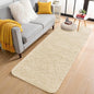 OLANLY 2x6 Machine Washable Runner Rugs for Hallway, Soft Fluffy Shaggy Bedside Rugs for Bedroom, Living Room, Indoor Floor Carpet for Kids Girls and Boys, Home Decor Aesthetic, Cream