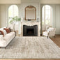Area Rug 10x12 Vintage Washable Living Room Large Carpet Non Slip Bedroom Indoor Office Dining Room Low Pile Thin Rug Brown