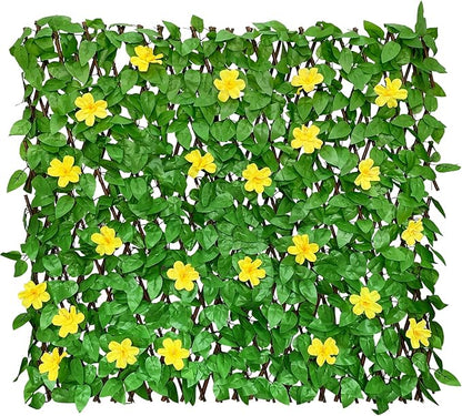 Sumery Expandable Fence Privacy Screen for Balcony Patio Outdoor,Decorative Faux Ivy Fencing Panel,Artificial Hedges (Single Sided Leaves)