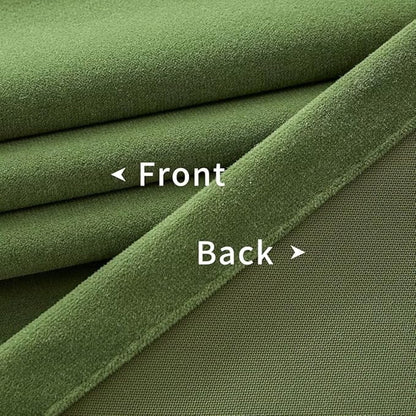 Joydeco Green Velvet Curtains 90 inch 2 Panel, Room Darkening Super Soft Velvet Drapes for Bedroom Living Room Thermal Insulated Window Drapes, Luxury Blackout Rod Pocket Curtains,W52 x L90 inch