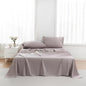 Linen World King Size 400TC Cooling Bed Sheet Set - 100% Organically Grown Viscose Sheets, Silky Soft & Breathable, Deep Pocket Fits Up to 16", 4-Piece Sheets with Pillowcases, Mauve