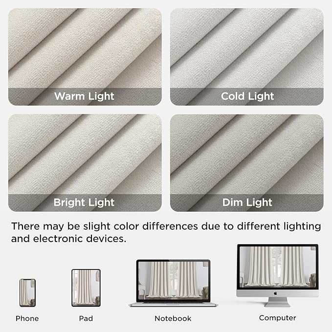 Joydeco White 100% Blackout Curtains 120 Inch 2 Panels, Luxury Thermal White Velvet Curtains for Bedroom Living Room, Soundproof Blackout Window Drapes, Rod Pocket & Back Tab (52W x 120L)