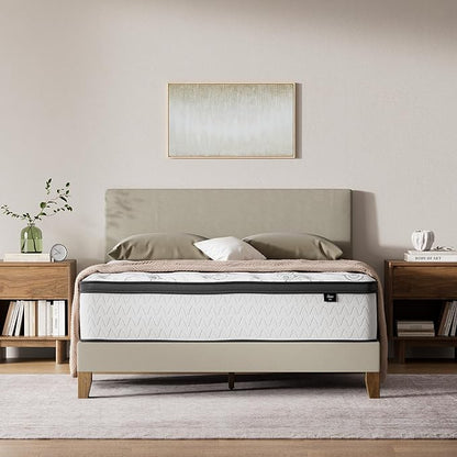 Signature Design by Ashley Chime Hybrid King 12" Mattress with Gel Memory Foam, Medium Firm, Pressure Relief, Fiberglass Free Mattress in a Box