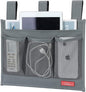 Falaku Hanging Bedside Caddy,Bedside Organizer Caddy for Bed Rails(4 Pockets-Grey)