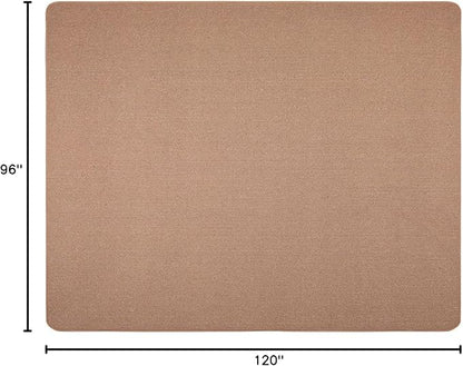 House, Home and More Skid-Resistant Carpet Indoor Area Rug Floor Mat - Pebble Beige - 8 Ft X 10 Ft - Non Slip Rubber Backing, Stain Resistant, Dog Friendly, Living Room Bedroom Kitchen Entryway