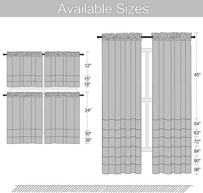 DONREN Dark Blue Blackout Curtains for Living Room - Rod Pocket Thermal Insulated Room Darkening Curtains for Dining Room (42 x 84 Inch,Set of 2 Panels)