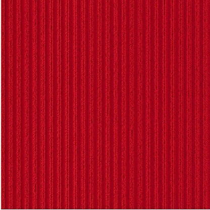 Ottomanson Mud Mat 2' x 2'7" Entryway Rug - Non-Slip Scraper Doormat for Muddy Paws, Dirt Trapping Indoor/Outdoor Mat for High-Traffic Areas, Kitchen, Garage, Patio, Red