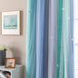 XiDi Curtains for Bedroom Decor, Rainbow BluGrenGrey-34-45