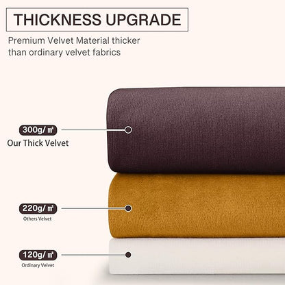 StangH Purple Curtains 96 Inches for Living Room - Thermal Insulated Luxury Drapes for Sunlight Blocking with Rod Pocket, Privacy Elegant Velvet Window Treatments, W52 x L96, 2 Panels