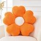 Kcvvcr Flower Throw Pillow, Cute Flower Shaped Pillow Decorative Throw Pillow for Bed Couch, Soft Daisy Pillows Floor Seating Cushion Cushions (14.9 Inch Orange)