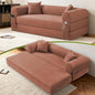 80" Convertible Sofa Bed,Corduroy Folding Sleeper Sofa Bed Queen with Pillows & Storage,Modular Pull Out Couches Boneless Couch for Living Room,Compressed Couch in a Box,Pink