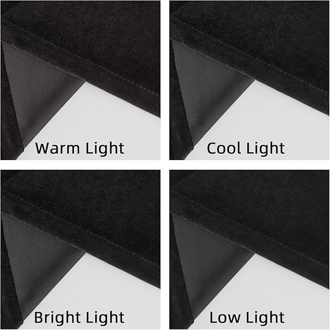 Joydeco Velvet Curtains 72 Inch 1 Panel, Long Luxury Black Blackout Thermal Insulated Rod Pocket Window Curtains, Super Soft Room Darkening Drapes for Living Room Bedroom, W100 x L72 Inch, Black
