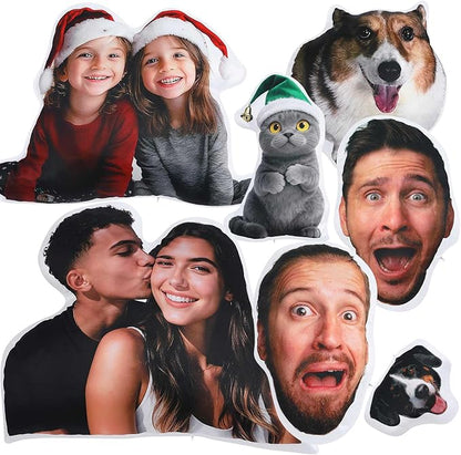 Custom4U Custom Pet Pillow with Picture Personalized Photo Dog Cat Full Body Shaped Pillow Gifts for Birthday Thanksgiving Christmas (12inches)