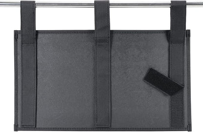 Zafit Hanging Bedside Caddy, Bedside Storage Organizer for Magazine, Phone, Remote control (5 Pockets-Black)
