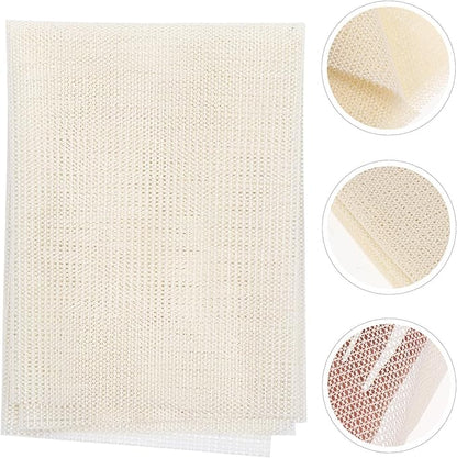 Generic Latex Anti-Skid Rug Pads Beige Non-Slip Cushion for Hard Floors Carpets Sofas Protective Thick Mat with Strong Grip and Cut