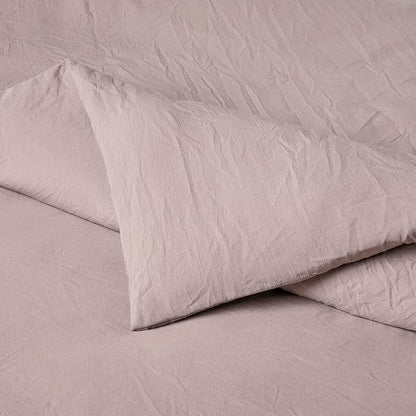 Amazon Basics Brushed Microfiber Comforter Set, Extra Soft with Natural Texture, 3-Piece, King, Purple
