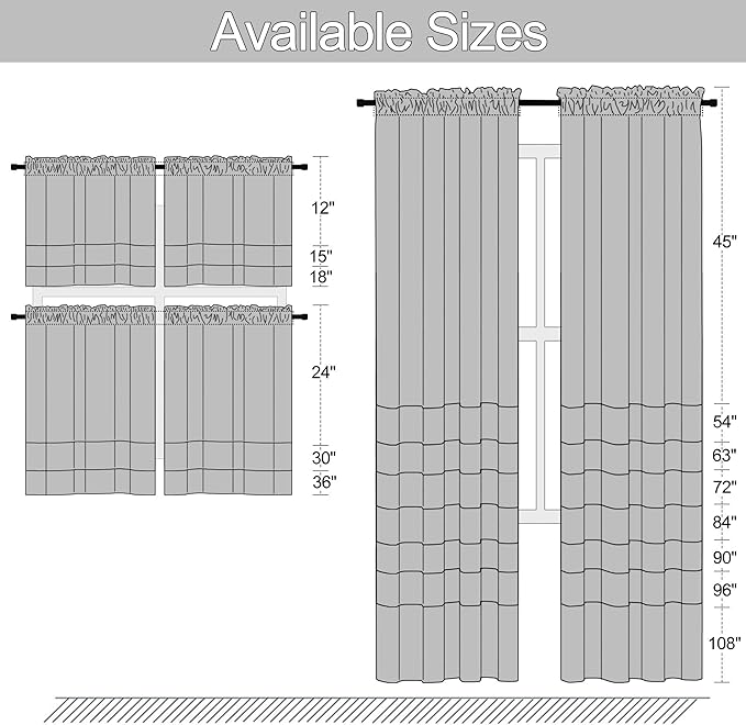 DONREN 90 inch Length Room Darkening Curtain Panels for Living Room - Energy Efficient Blackout Bedroom Curtains Thermal Insulated Rod Pocket,Light Green,52 x 90 inch Set of 2 Panels