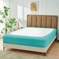 Biscaynebay Decorative Box Spring Cover Full & Full XL Size, Aqua Luxurious Jersey Knitting Stretchy Wrap Around 4 Sides Bed Skirt for Home/Hotels, Easy Fit Wrinkle & Fade Free Machine Washable