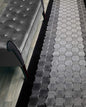 14 ft Long Non-Slip Washable Carpet Runner Rug with Rubber Backing, Custom Floor Mat for Kitchen Hallway Stairs Bedroom Bathroom Entryway, Checkered Black - Grey, Your Choice of Length, (26" X 14')