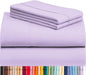 LuxClub 3 PC Twin Sheet Set, Deep Pockets Wrinkle Free Cooling Bed Sheets Hotel Bedding for Women, Men, Kids & Teens, Includes 1 Fitted Sheet, 1 Flat Sheet and 1 Pillowcase-Silky Soft Lavender