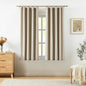 Vision Home Sand Linen Full Blackout Curtains for Bedroom Living Room Darkening Soundproof Window Curtains 63 inch Thermal Insulated Rod Pocket Back Tab Rustic Drapes 2 Panels 56" Wx63 L