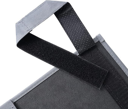 Zafit Hanging Bedside Caddy, Bedside Storage Organizer for Magazine, Phone, Remote control (Classic 4 Pockets-Grey)