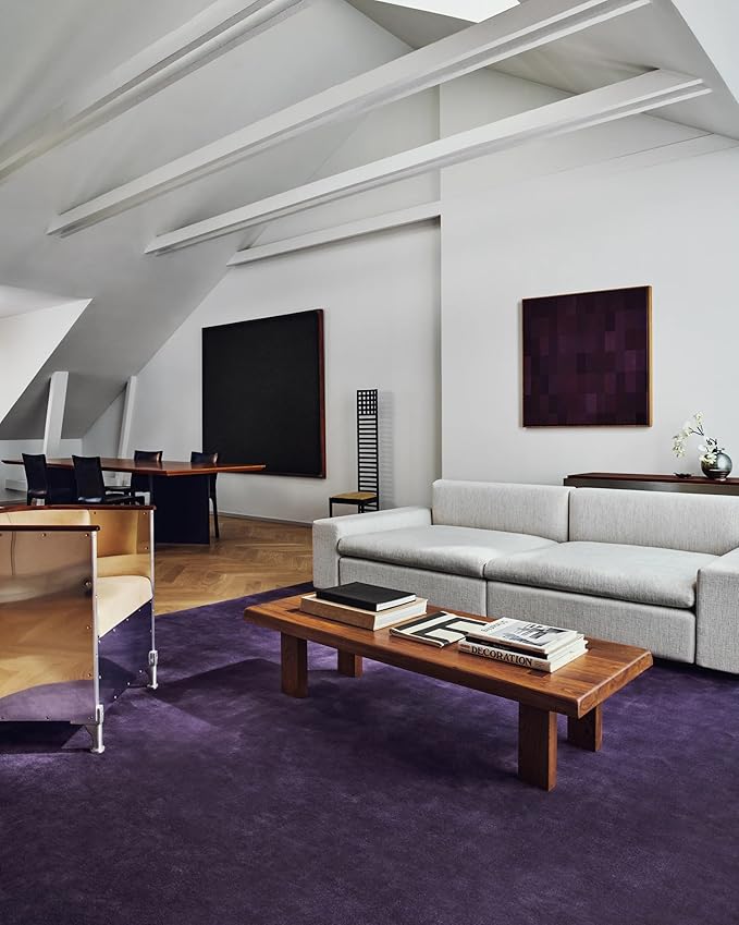 Hand-Tufted Wool Round Area Rug – Soft Premium Wool Carpet for Living Room, Bedroom & Home Décor – 11X11 ft| Lilac – Durable, Non-Slip Backing, Handcrafted Rug