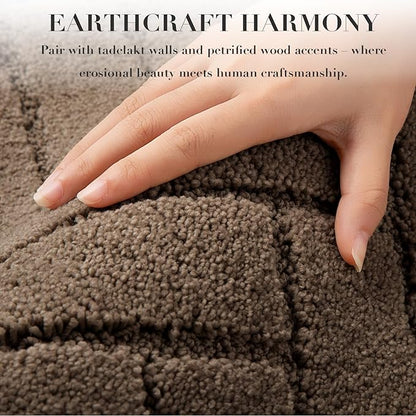 hicorfe Indoor Doormat,Front Back Door Mat Rubber Backing Non Slip Door Mats 20"x31.5" Absorbent Resist Dirt Entrance Doormat Inside Floor Mats for Entryway Washable Low-Profile(Camel)