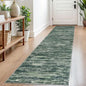 2x8 Modern Abstract Runner Rug for Hallways, Dark Green Super Soft Hallway Decor Kitchen Rugs with Non-Slip, Non-Shedding Washable Rug for Entryway Bedroom Indoor