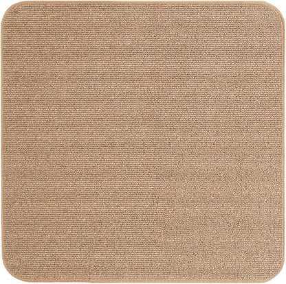 House, Home and More Skid-Resistant Carpet Indoor Area Rug Floor Mat - Pebble Beige - 3 Ft X 3 Ft - Non Slip Rubber Backing, Stain Resistant, Dog Friendly, Living Room Bedroom Kitchen Entryway