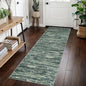 2x7 Modern Abstract Runner Rug for Hallways, Dark Green Super Soft Hallway Decor Kitchen Rugs with Non-Slip, Non-Shedding Washable Rug for Hallways Entryway Bedroom Indoor