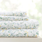 Linen Market Double-Brushed Patterned Microfiber Twin Sheet Set 3 Piece – Oeko-TEX Certified Ultra Soft & Wrinkle-Free - 16" Deep Pocket Sheets - Easy Care Twin Size - Wildflower Light Blue