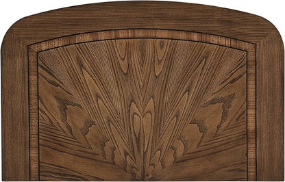 HKHUASEN Traditional Nightstand with 2 Drawers, Dark Brown Finish, Elegant Design for Bedroom Storage and Formal Bedside Cabinet
