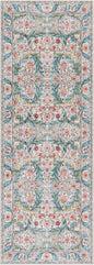 Gertmenian Indoor Boho Area Rug | Home Decor for Entryway, Bedroom, Living Room, Office, Kitchen | Non Slip, Soft, Printed Accent Rugs | Altair, Ivory, 2x6 Runner, 24501