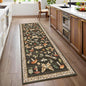 2.5x8 Runner Rug for Hallway Washable Kitchen Rugs Non Slip with Rubber Back Mushroom Soft Low-Pile Stain Resistant Foldable Indoor Carpet for Entryway Laundry Room Floor Mats Brown