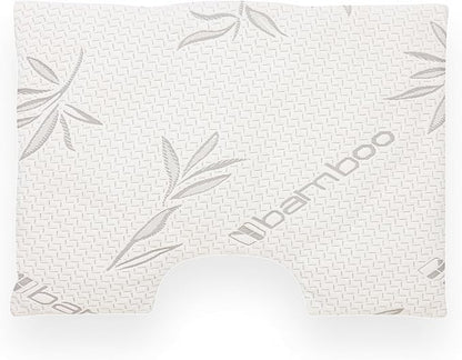 Wife Pillow - Topper, Rayon Shell/Charcoal Shredded High Density Memory Foam Filling. Adjustable for Side Sleepers by Zipper Access to Add/Remove Fill for Best Sleeping: High Denisty Support