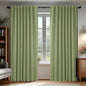 Deconovo Blackout Curtains, Thermal Insulated, W70 x L95 2 Panels, Back Tab, Machine Washable, Room-Darkening Drapes for Bedroom/Living Room Sage Green