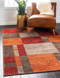 Unique Loom Autumn Collection Area Rug - Providence (2' x 3' 1" Rectangle, Multi/ Beige)