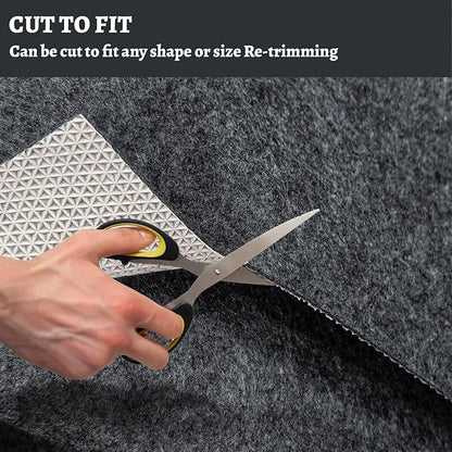 100% Waterproof Rug pad, 2x10 ft Area Rug Non-Slip Rug Pads, 1/4" Thick Carpet Pads for All Floors and finishes, Felt pad for Hardwood Floors, Keep Carpets in Place Soft and Secure