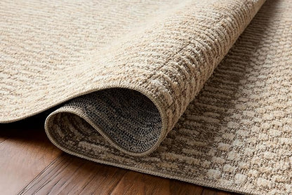 Loloi Amber Lewis Bexley Collection BEX-01 Natural/Birch 2'-7" x 12'-0" Runner Rug Neutral, Textured, Living, Bedroom, Dining, Carpet