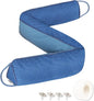 TORRAMI 32" Door Draft Stopper Under Bottom Insulation Noise Air Stopper 2.0LB,Draft Guard Seal for Doors and Windows - Blue Triangle